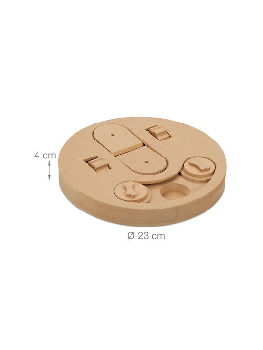 Jucărie Interactivă pentru Câini Antiderapantă MDF 4 X 23 Cm Maro