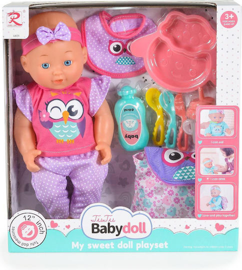 Moni Baby Doll Set For 3+ Years 36 cm
