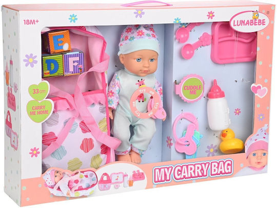 Martin Toys Σετ με Μωρό Κούκλα 33 εκ.