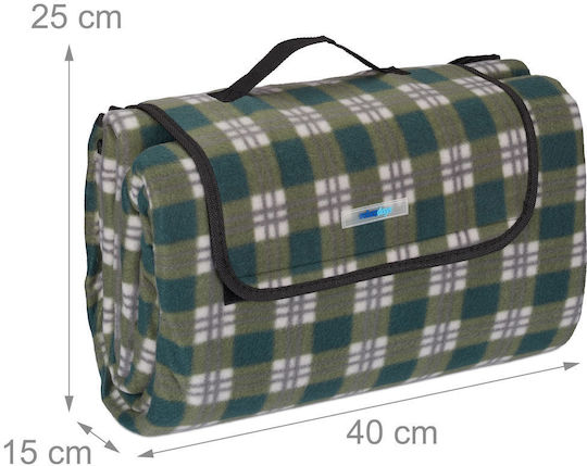 Relaxdays Picknickdecke 200x200cm in Grün Farbe