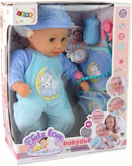 Baby Doll Bear Pacifier Sliniacz Blue Pajama Kitten 12404