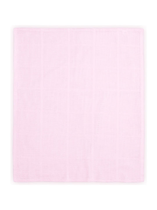 Lorelli Blanket Nursery Swaddling Blankets Classic Cotton Pink 75x100cm