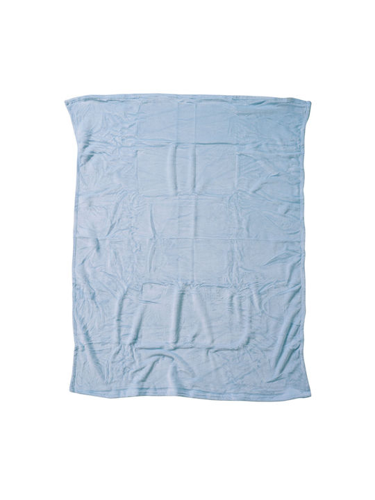 Das Home Blanket Nursery Swaddling Blankets Velvet Light Blue 80x110cm