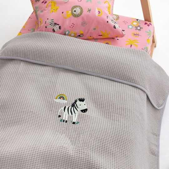 Palamaiki Decke Kinderbett Waffel Gray Candy/2 Grey 100x150cm