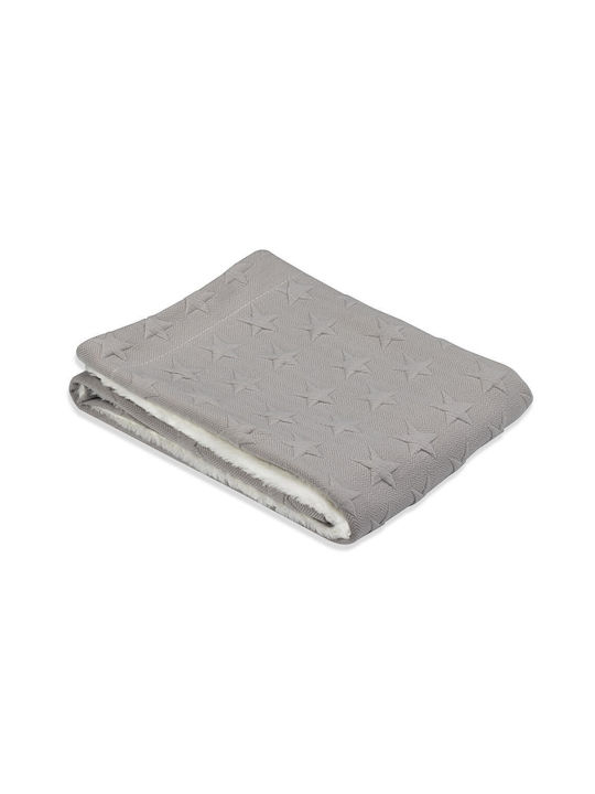 Interbaby Blanket Nursery Swaddling Blankets Universo Fleece Gray 80x110cm