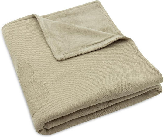 Jollein Одеяло Детски пелени за пелени Флийс Каки Olive Green 100x75см.