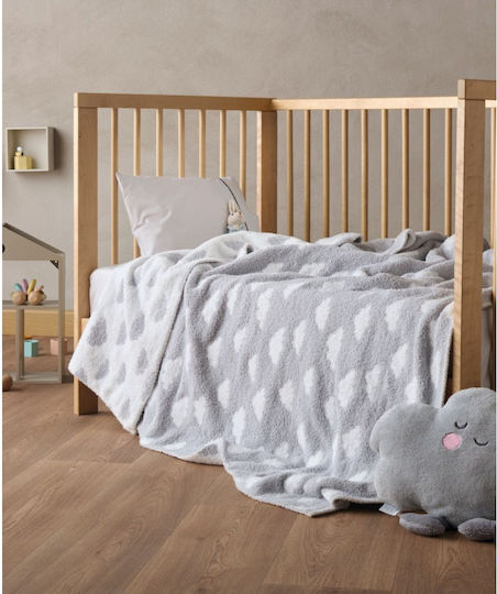 Kentia Decke Kinderbett Esperos Gestrickt Gray 100x140cm