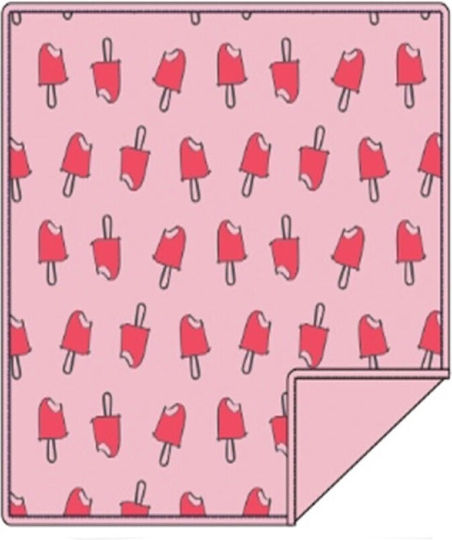 Minene Decke Wickeltücher für Kinderzimmer Eis Baumwolle Rosa 80x80cm