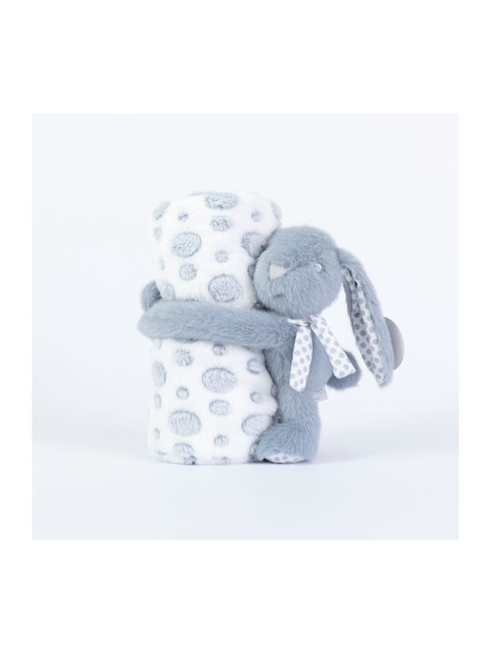 Borea Κουβέρτα Αγκαλιάς & Λίκνου Rabbit Πράσινη 75x100εκ.