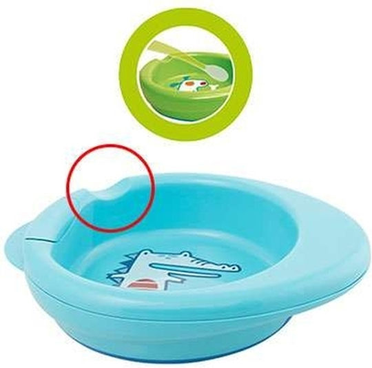 Chicco Baby Food Plate Warmy Plate 6m+ made of Plastic Blue 16000-20
