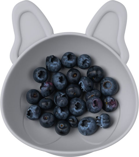 Melii Baby Food Bowl made of Silicone Gray 2pcs 17720