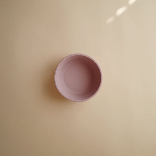 Mushie Baby Food Bowl Suction made of Silicone Yellow