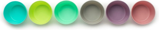 Melii Baby Food Bowl made of Silicone Multicolour 6pcs