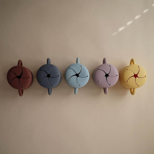 Mushie Παιδικό Μπωλ Φαγητού Snack Cup από Σιλικόνη Λιλά