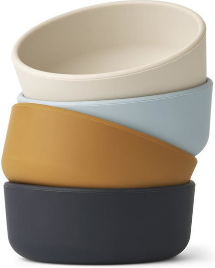 Liewood Παιδικό Μπωλ Φαγητού Iggy από Σιλικόνη Sea Blue Multi Mix 4τμχ