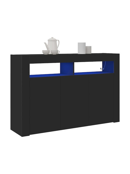 Μπουφές Black Wood 116x30x75cm