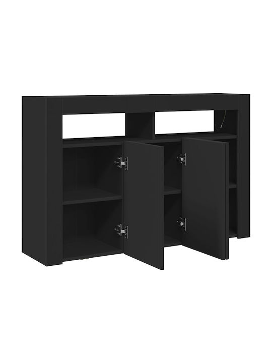 Μπουφές Black Wood 116x30x75cm