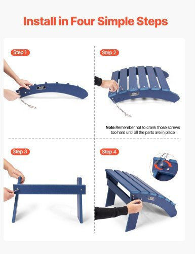 Stool Outdoor Blue 47.5x48x35cm