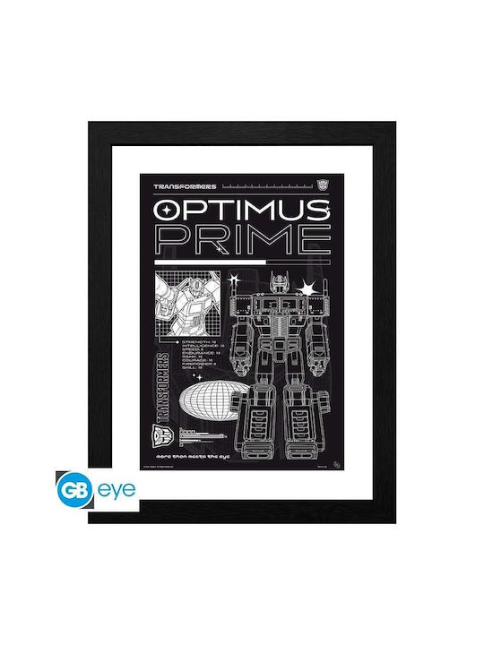Transformers Framed Print "optimus Schematic" 30x40 Gbydco404