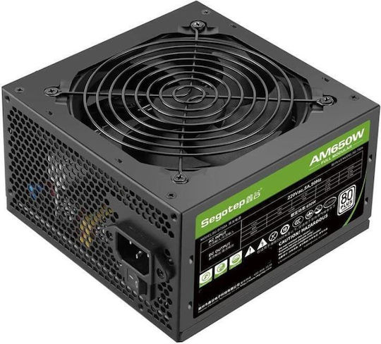 Segotep AM650 650W Μαύρο Τροφοδοτικό Υπολογιστή Full Modular 80 Plus Standard