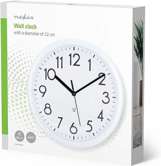 Nedis Wall Clock White