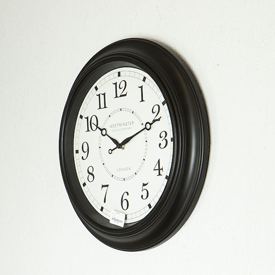 Wall Clock Plastic White Ø40cm
