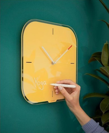 Leitz Wall Clock Yellow