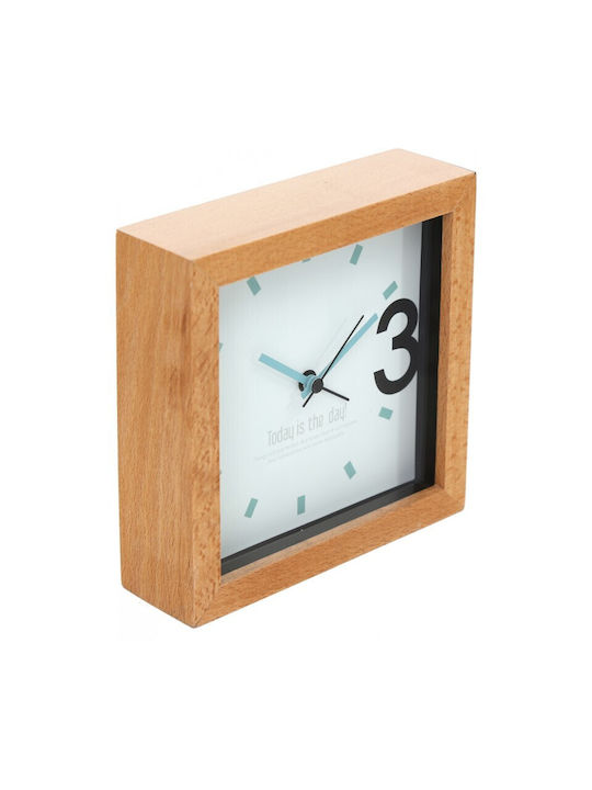 Platinet Wooden Brown Wall Clock 13x13cm