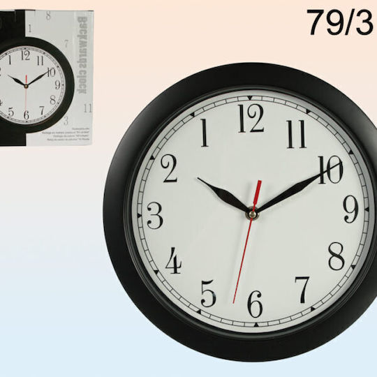 Wanduhr Kunststoff Weiß Ø29cm