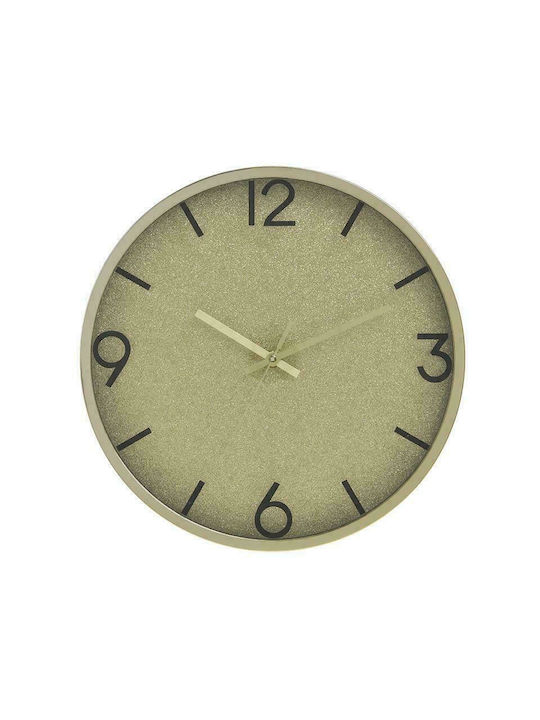 Click Wanduhr Kunststoff Gold Ø30cm