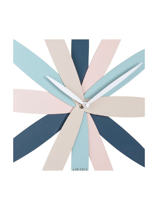 Karlsson Bloom Ρολόι Τοίχου Μεταλλικό Multi Ø45cm