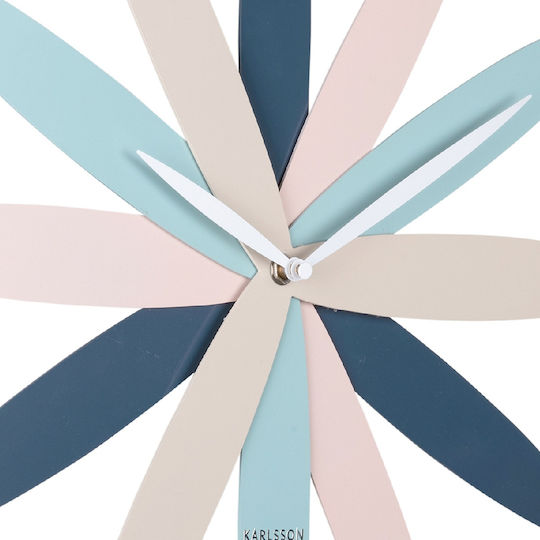 Karlsson Bloom Wanduhr Metallisch Multi Ø45cm