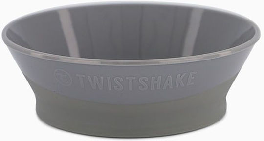 Twistshake Детска Чиния за Хранене от Пластмаса Сив