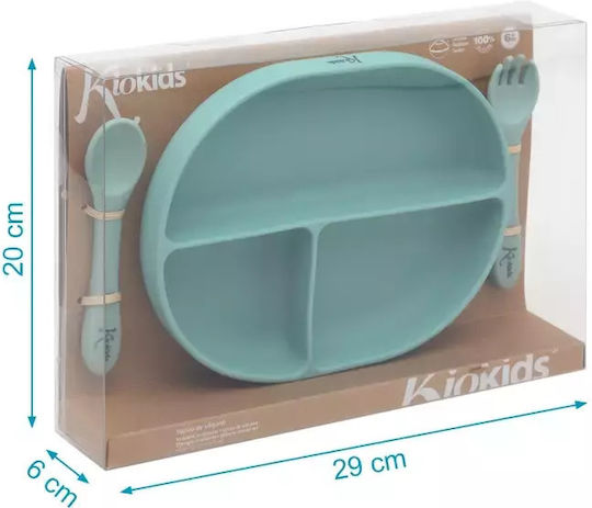 Kiokids Baby Food Container Set made of Silicone Green