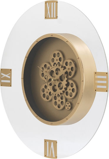 Artekko Wall Clock Metallic Gold Ø60cm