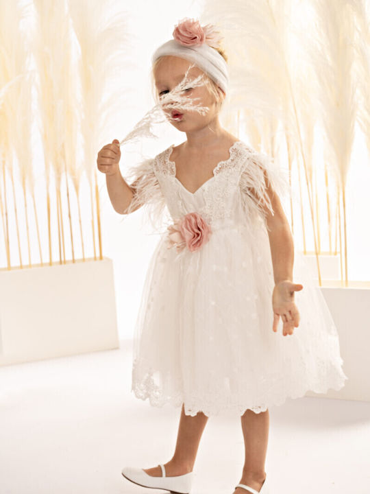 Baby Bloom White Lace Baptism Dress