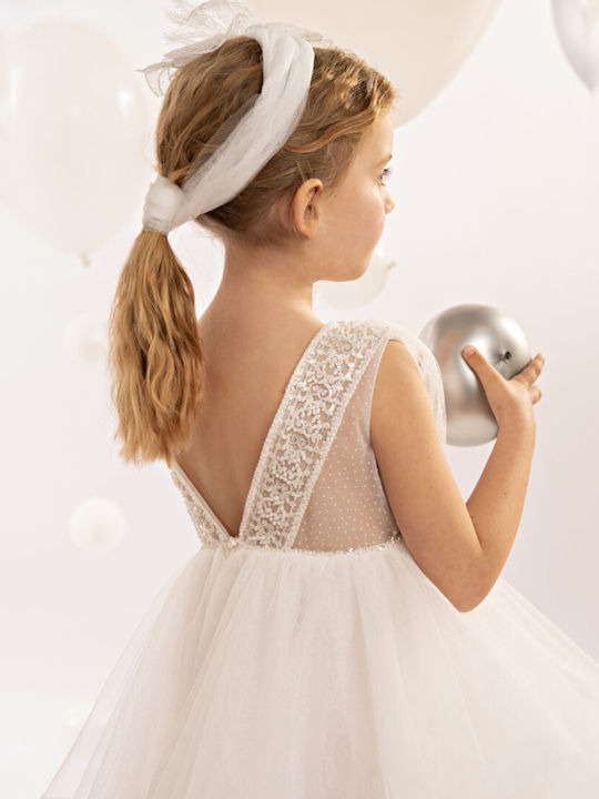 Baby Bloom Weißes Taufkleid aus Tüll