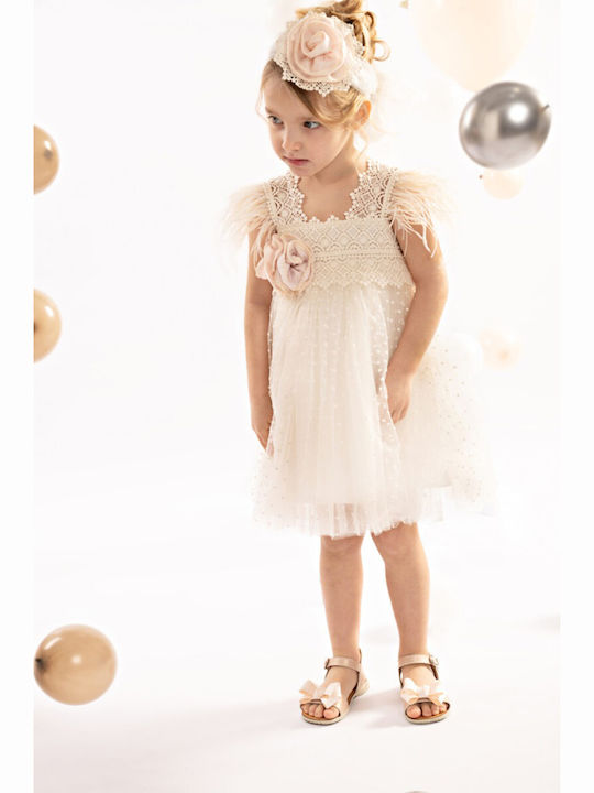 Baby Bloom Ecru Baptism Dress made of Lace