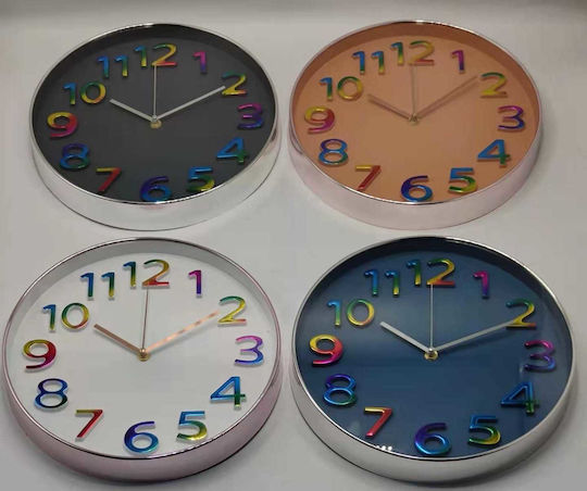 Wanduhr Kunststoff Gray Ø30cm