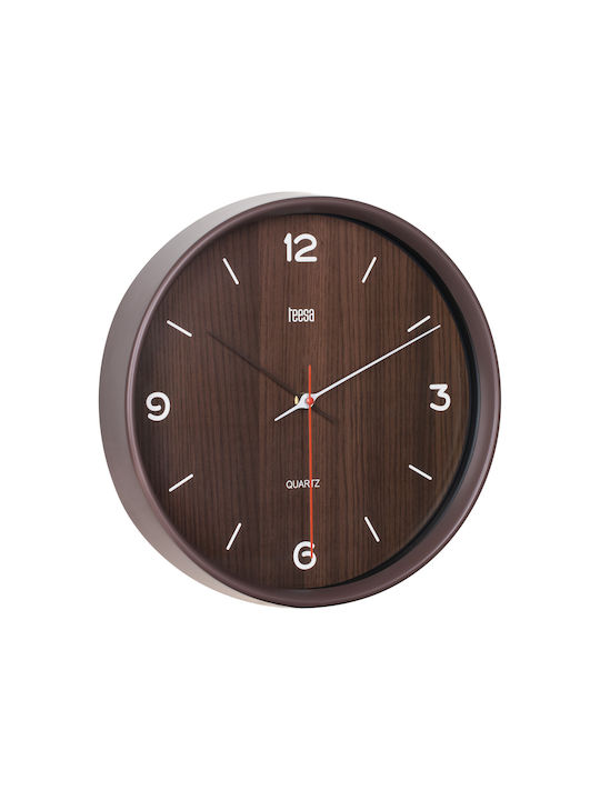 Teesa Wanduhr Kunststoff Bronze Ø30cm