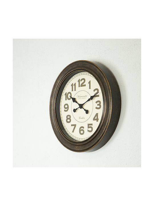 Ceas de Perete Plastic Bronz Ø44.5cm