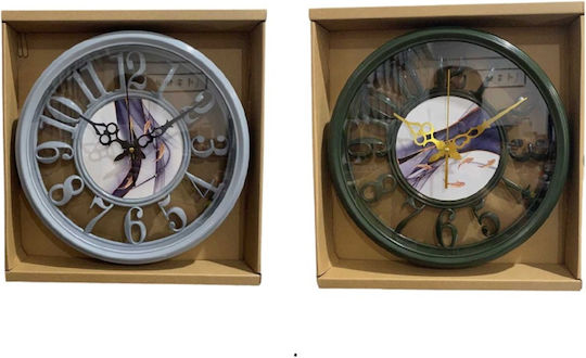 Ρολόι Τοίχου Πλαστικό Ø30cm (Διάφορα Σχέδια)