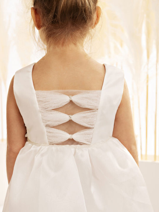 Baby Bloom White Baptism Dress made of Tulle