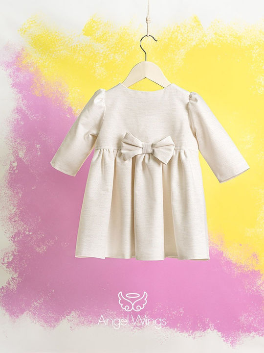 Angel Wings Manto Lurex Gold Πανωφόρι Βάπτισης
