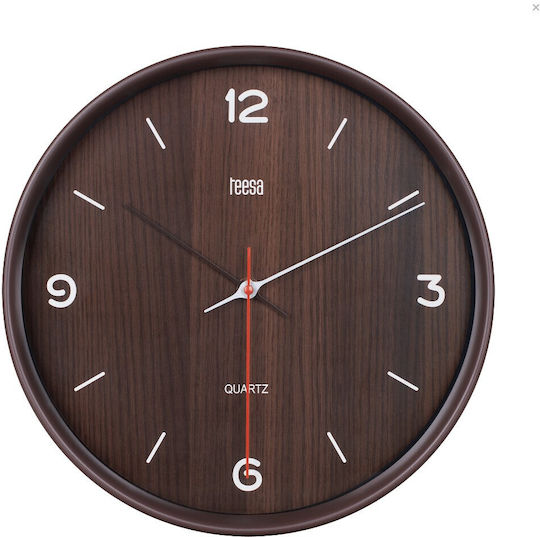 Teesa Ceas De Perete Metalic Bronz