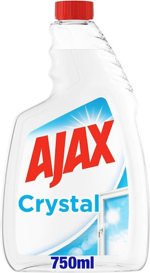 Ajax Crystal Ανταλλακτικό για Καθαριστικό Υγρό Τζαμιών 750ml