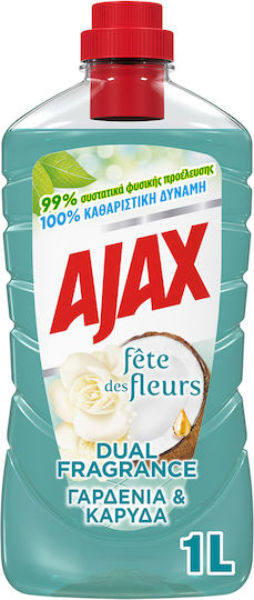 Ajax Fete Des Fleurs Cleaning Liquid General Use Γαρδένια & Καρύδα 1lt