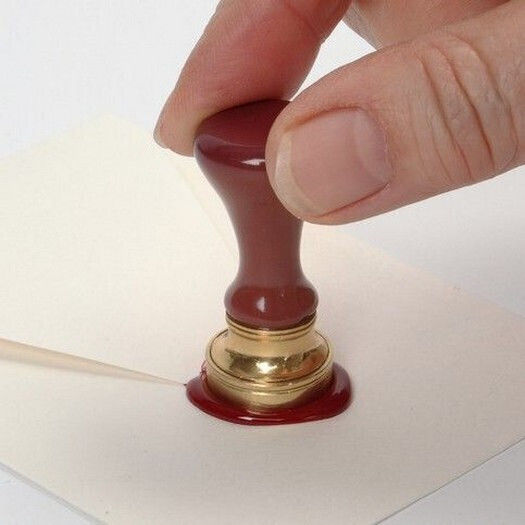 Wax Seal Set Stamps + Red Wax