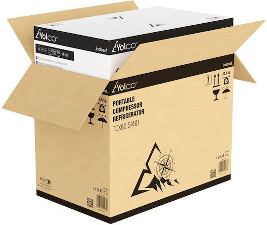 Yolco Φορητό Ψυγείο 230V Μπεζ