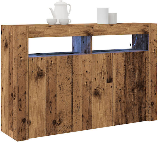 Μπουφές Ξύλινος Παλιό Ξύλο 116x30x75cm